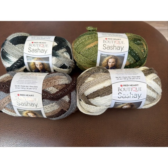 Red Heart Other - Red Heart Boutique Sashay Metallic Yarn Lot  Skeins Hip Hop Waltz Conga Shuffle